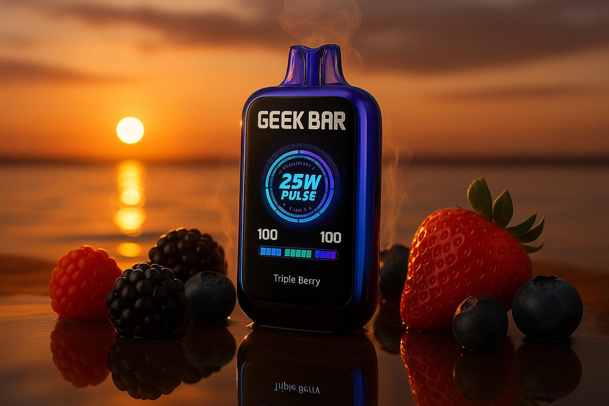 geek bar triple berry flavor Bar: Adult Buyer's Guide with Specs & Review Flavor:Sour Blue Dust geekbar pulse x Frozen Strawberry - Geek
