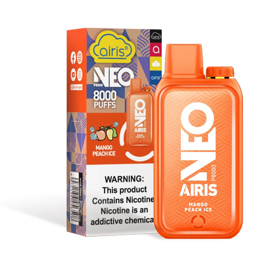 Mango Peach Ice Disposable Vape | Vaping Device  Airis Neo P8000