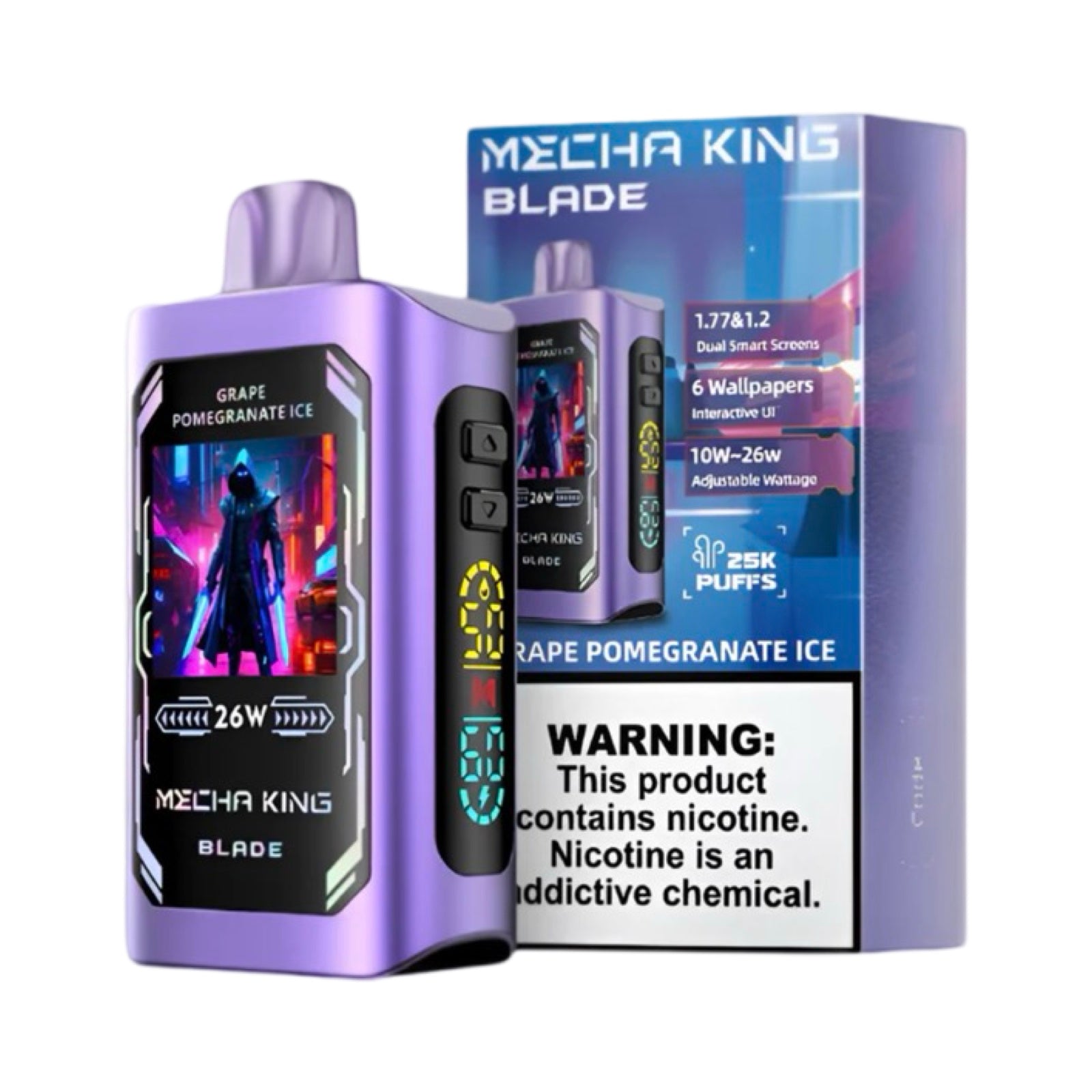 Grape Pomegranate Ice - Mecha King - Blade 25000 - Article product