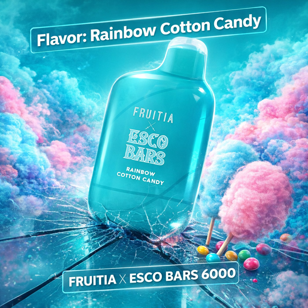 Rainbow Cotton Candy - Fruitia X Esco Bars 6000