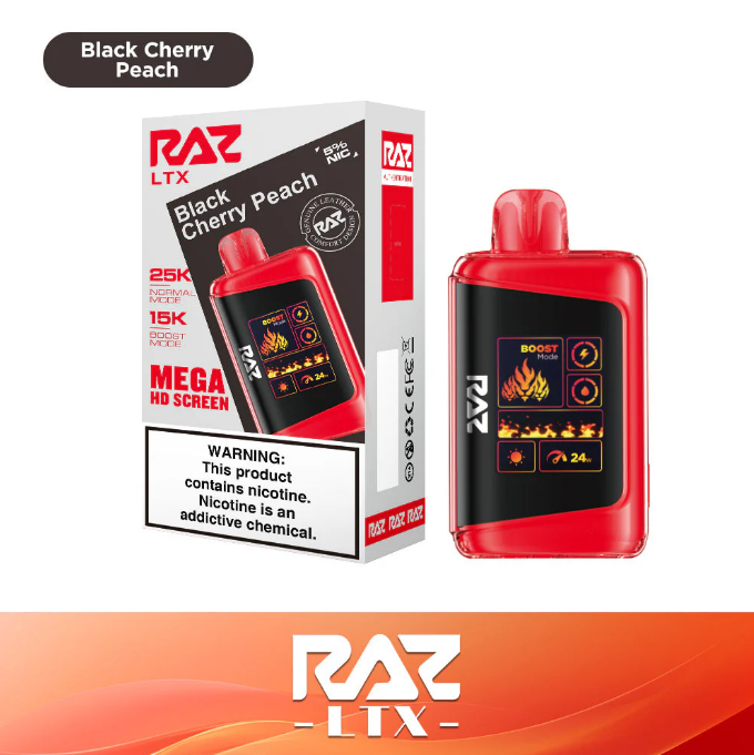 Black Cherry Peach RAZ Vape - Sweet & Fruity Flavor Experience Black Cherry Peach RAZ Vape - Sweet & Fruity Flavor Experience
