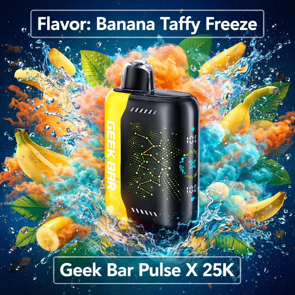 Geek Bar Pulse X 25K - Banana Taffy Freeze