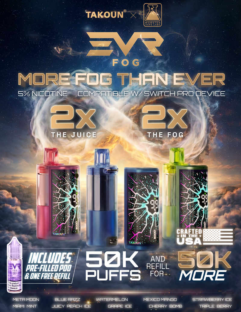 EVRFOG 100K Refillable Disposable POD
