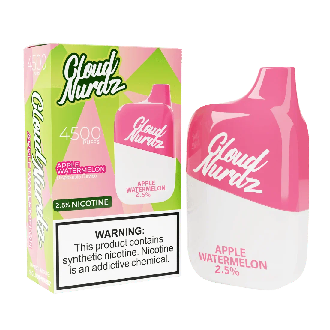 Apple Watermelon / 0% Cloud Nurdz 4500