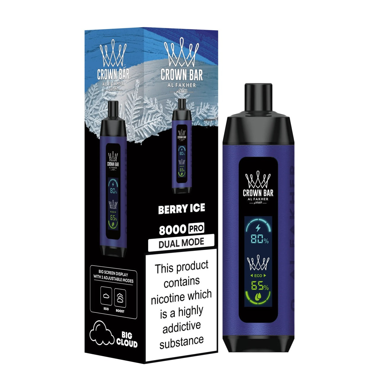 Berry Ice - Al Fakher Crown Bar 8K