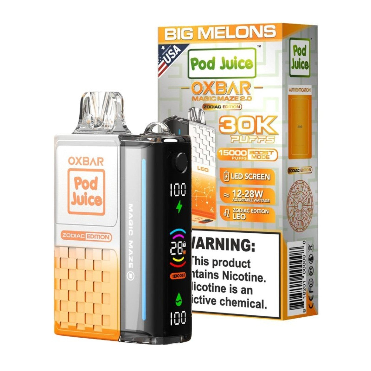 Big Melons OXBAR x Pod Juice 30K Magic Maze 2