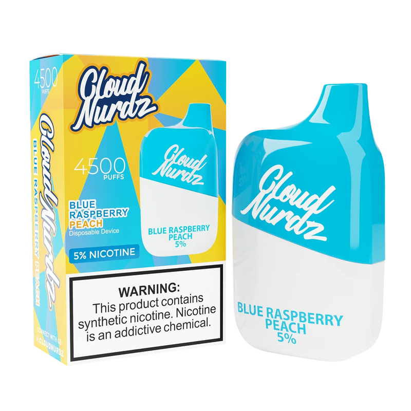 Blue Raspberry Peach / 0% Cloud Nurdz 4500
