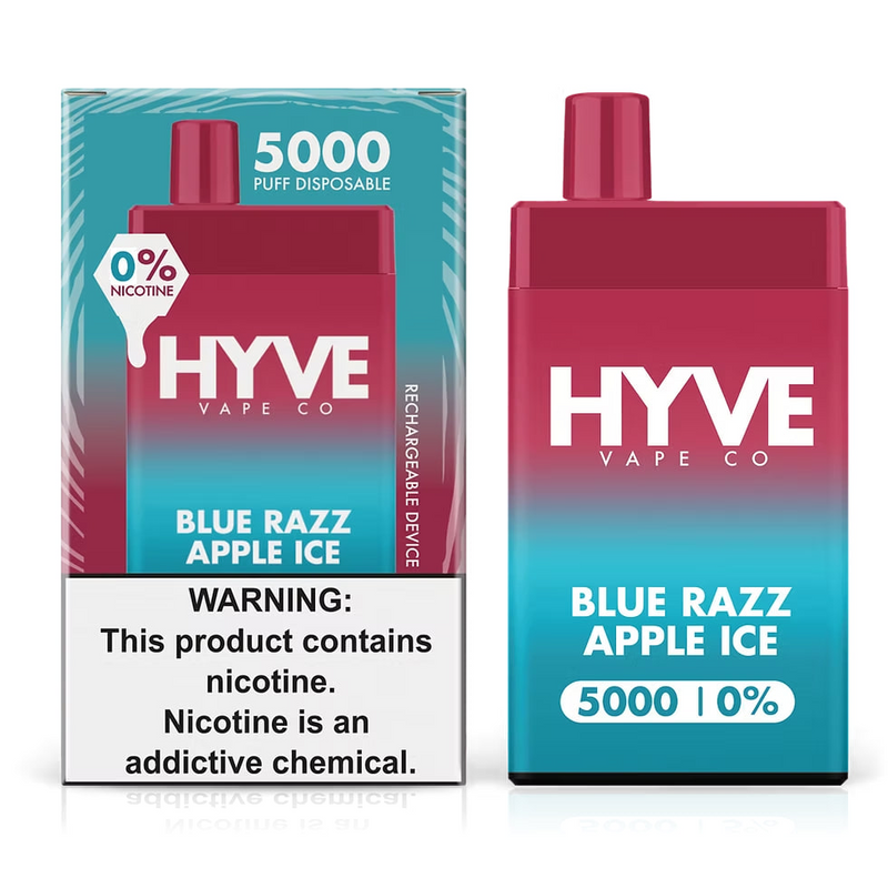 Blue Razz Apple Ice / 0% Hyve 5000
