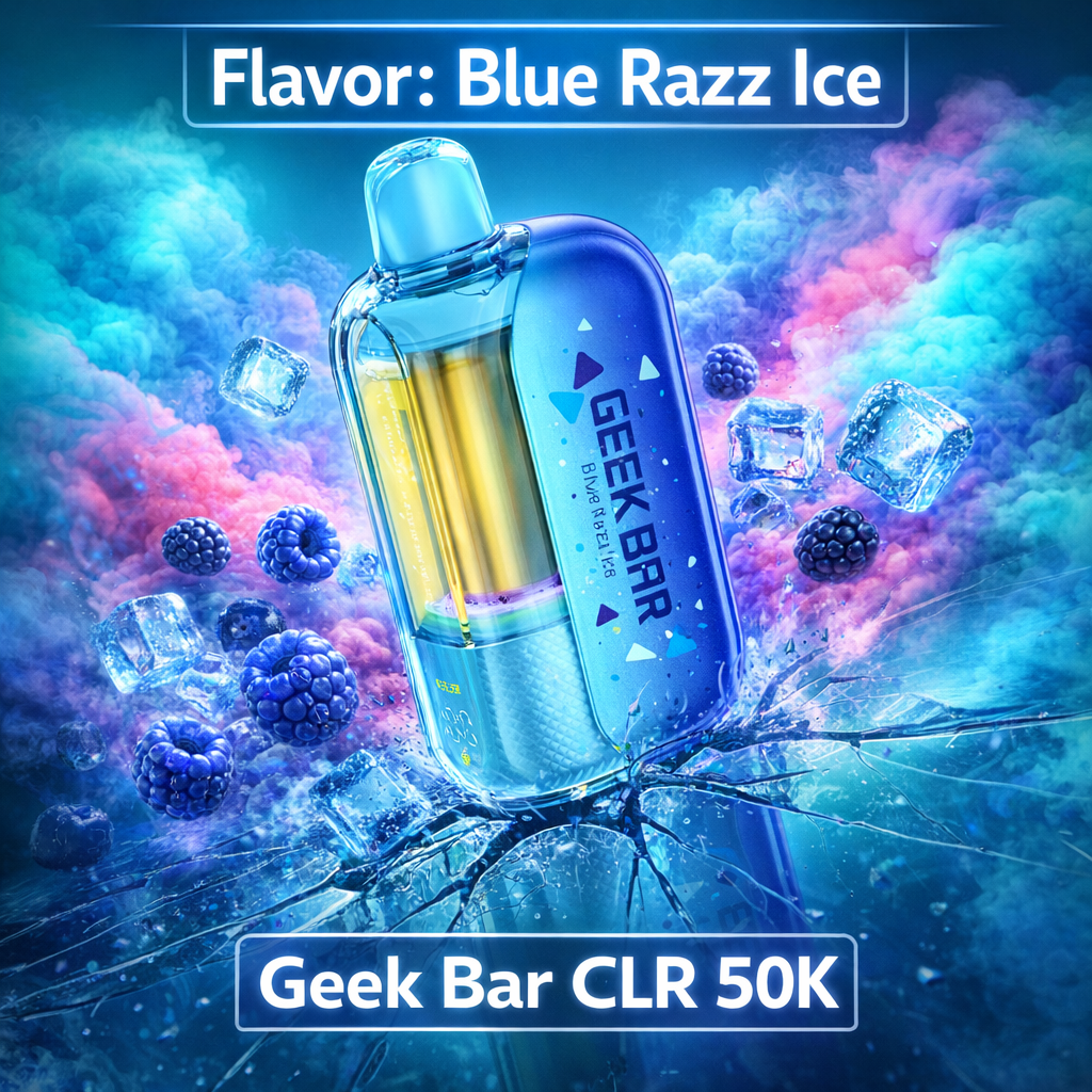 Geek Bar CLR 50K - Blue Razz Ice