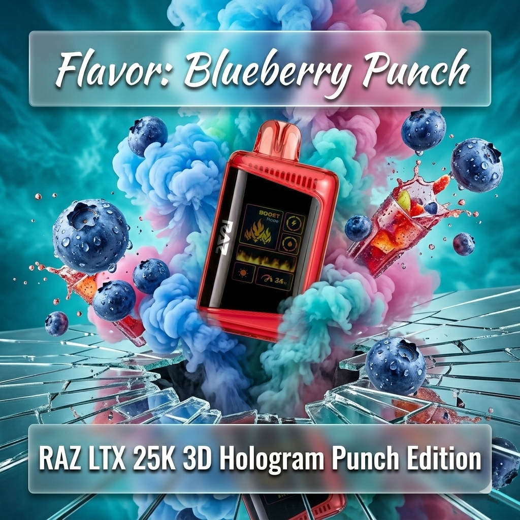 RAZ LTX 25K 3D Hologram Punch Edition | Vape Nation RAZ LTX 25K 3D Hologram Punch Edition | Vape Nation