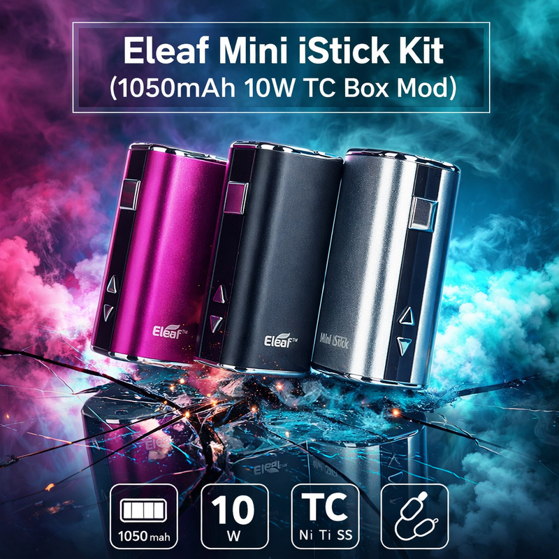 Eleaf Mini iStick Kit (1050mAh 10W TC Box Mod)
