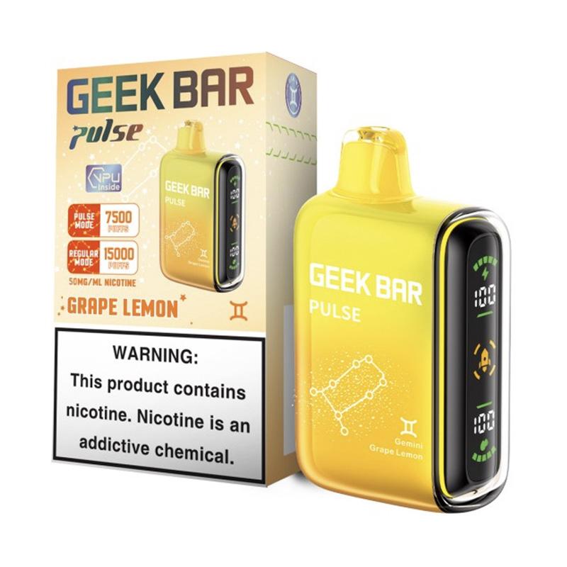 Grape Lemon Geek Bar PULSE 15000