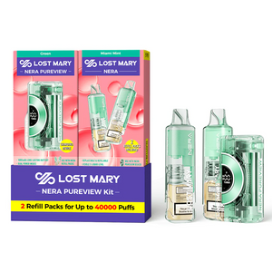 Green - Miami Mint - Lost Mary - NERA Pureview 40K Kit (1 Device + 2 Refills)