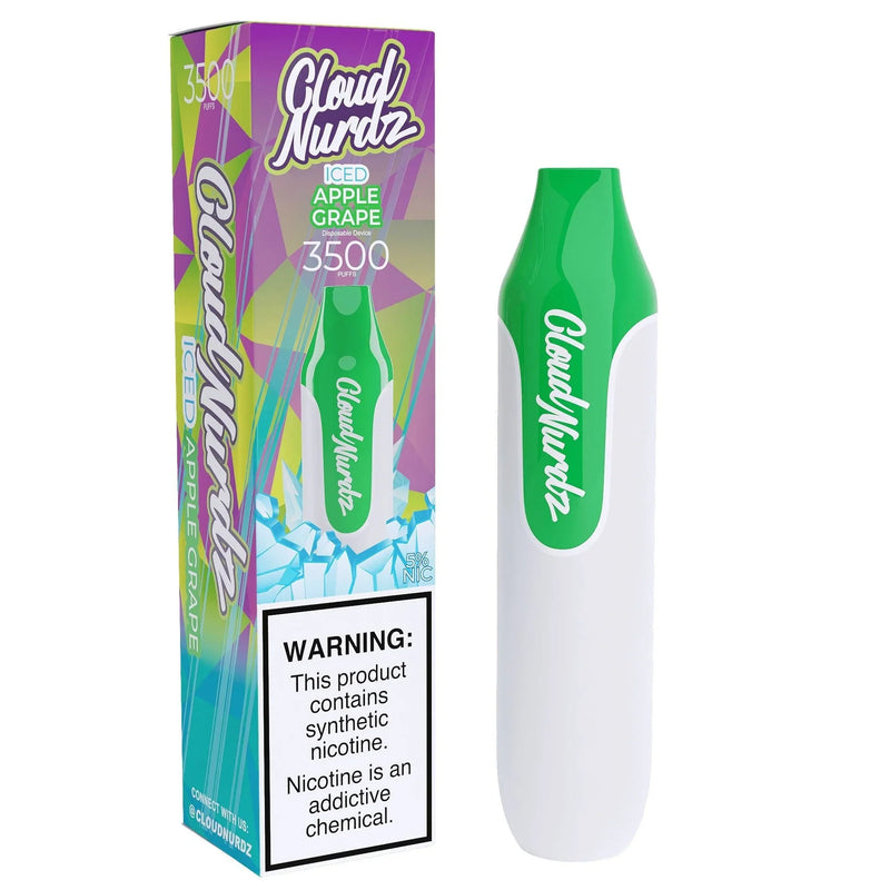 ICED Apple Grape / 0% Cloud Nurdz 3500
