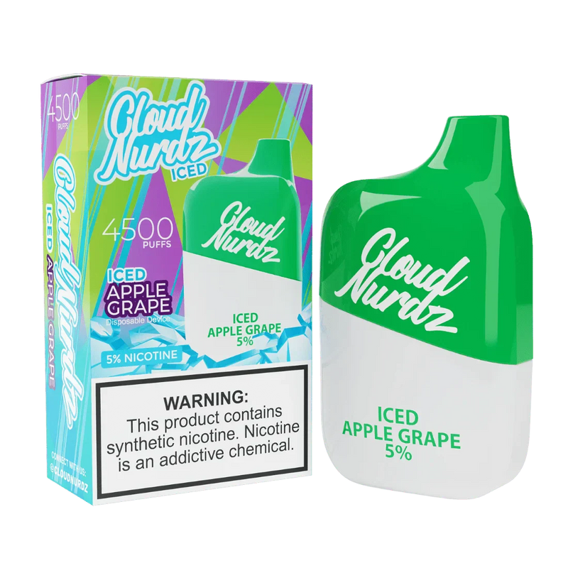 ICED Apple Grape / 0% Cloud Nurdz 4500
