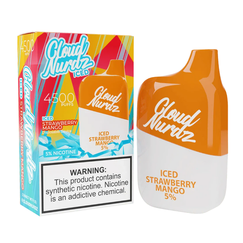 ICED Strawberry Mango / 0% Cloud Nurdz 4500
