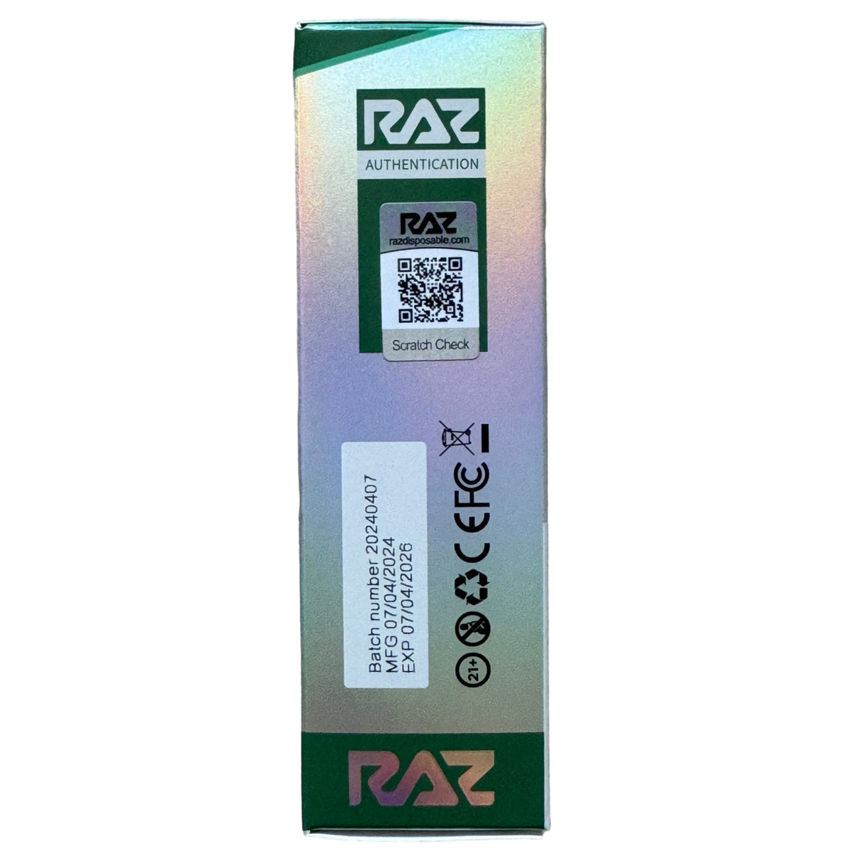 Wintergreen RAZ DC25000 | Disposable Vape – Vape Nation