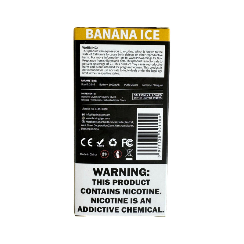 Banana Ice - Luffbar Boring Tiger 25000
