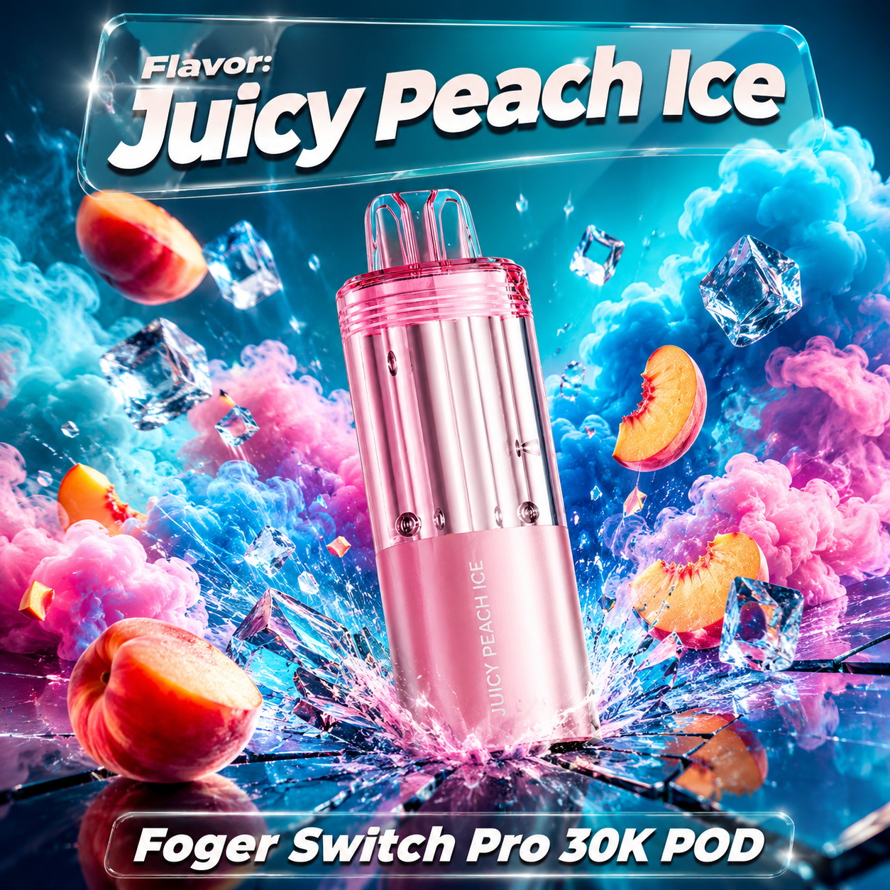 Juicy Peach Ice Foger Switch Pro 30K POD