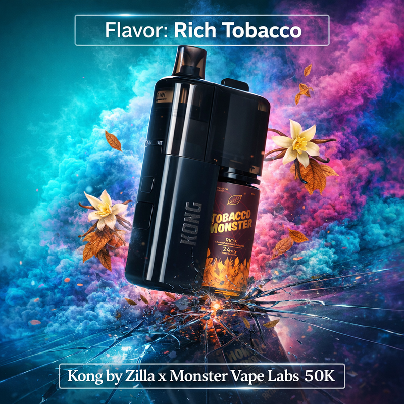 Rich Tobacco / 24mg Kong by Zilla x Monster Vape Labs 50K
