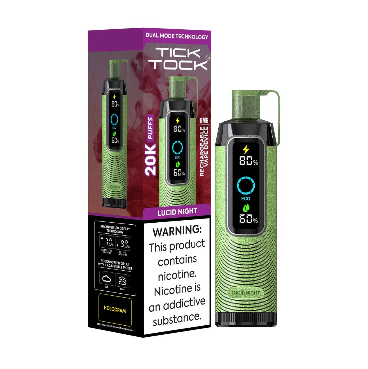 Lucid Night - Tick Tock 20K - 0.6% Nicotine