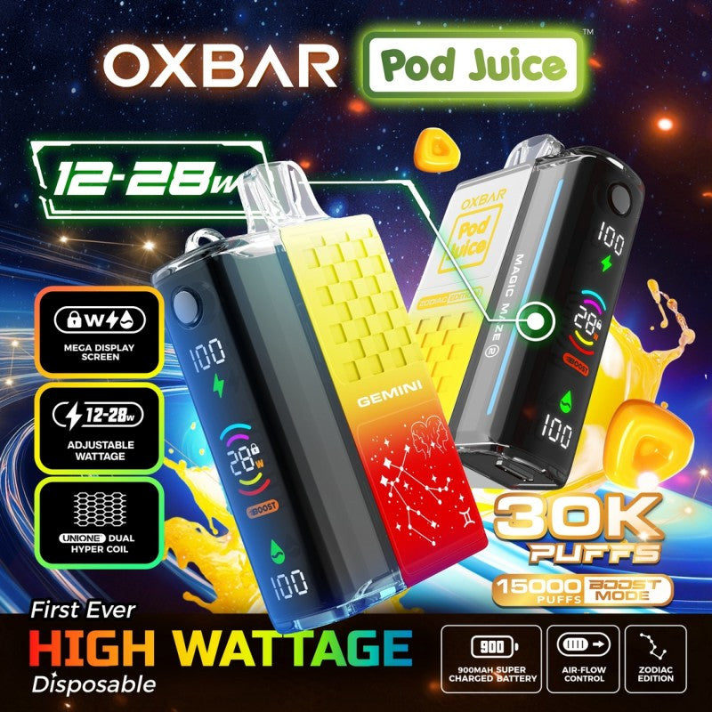 OXBAR x Pod Juice 30K Magic Maze 2
