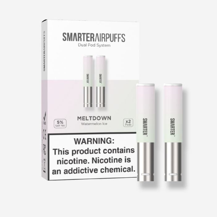 Meltdown - Smarter AirPuffs Flavored Nicotine Pods – Watermelon Ice - 2-Pack