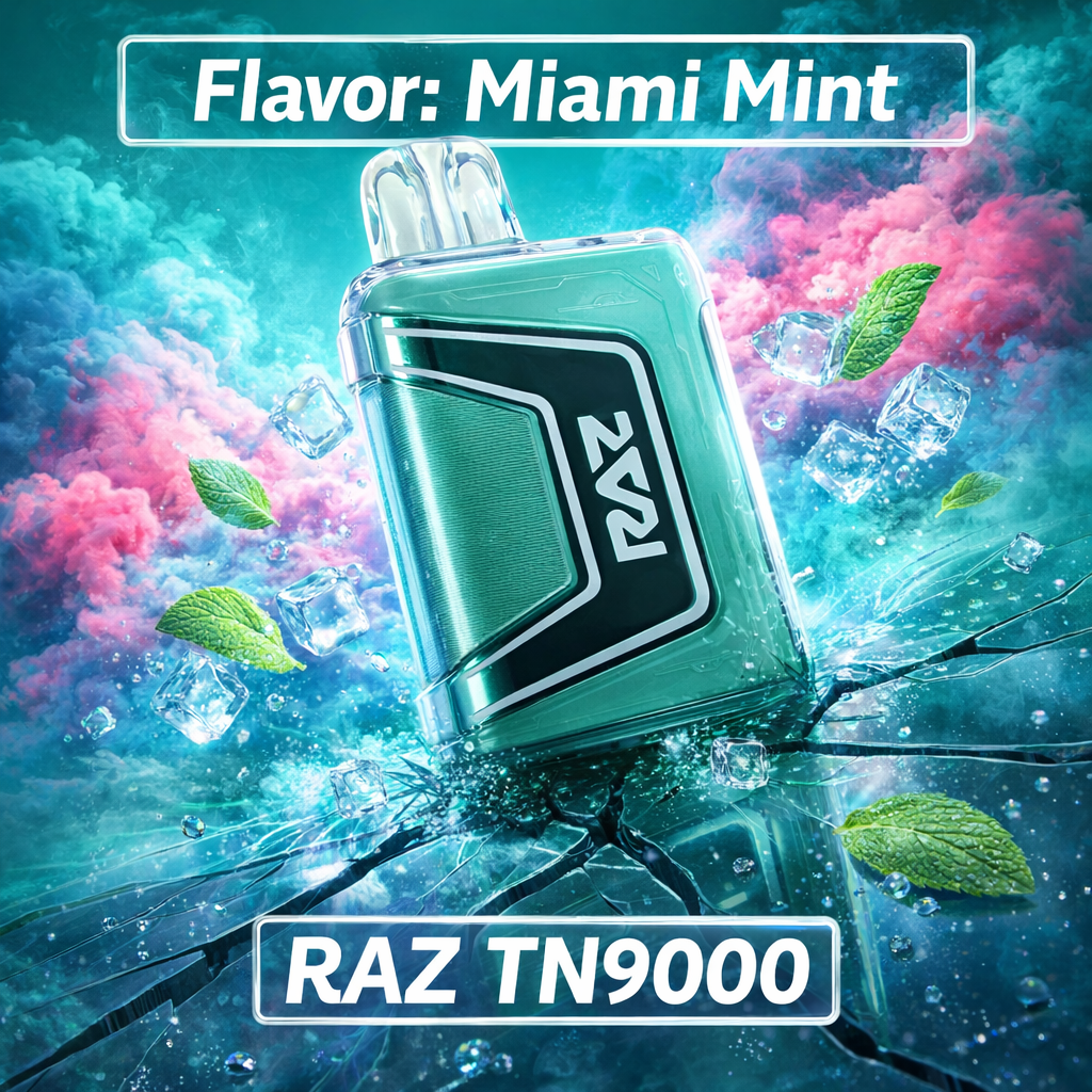 Miami Mint - RAZ | Refreshing, Cool Flavor for Every Vaper Miami Mint - RAZ | Refreshing, Cool Flavor for Every Vaper