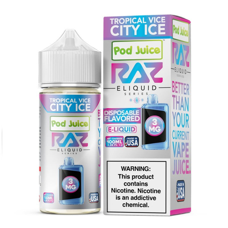 RAZ x Pod Juice Synthetic E-Liquid 100ml
