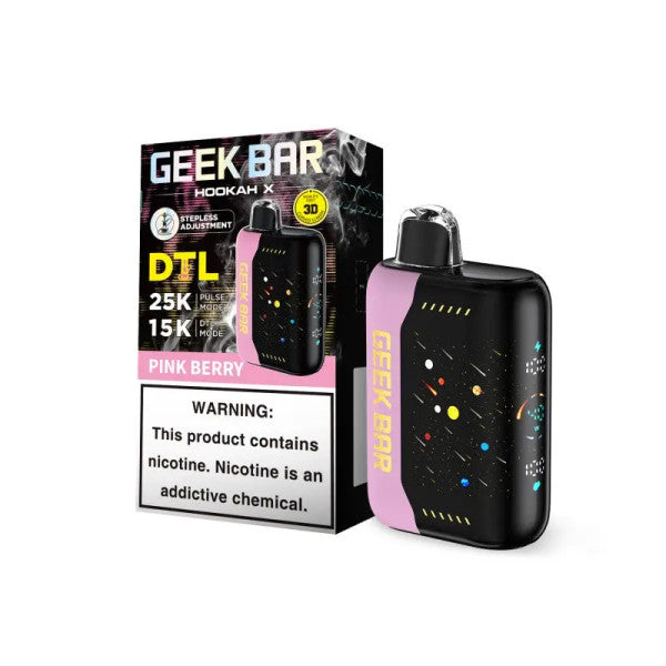 Pink Berry Geek Bar Hookah X 25K
