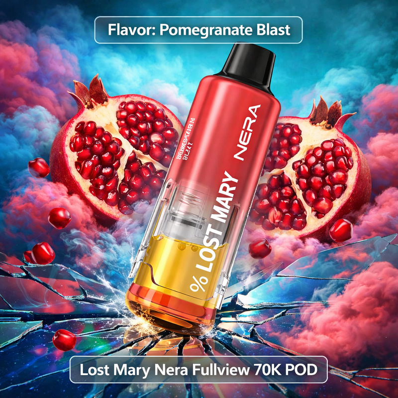 Pomegranate Blast Lost Mary Nera Fullview 70K POD
