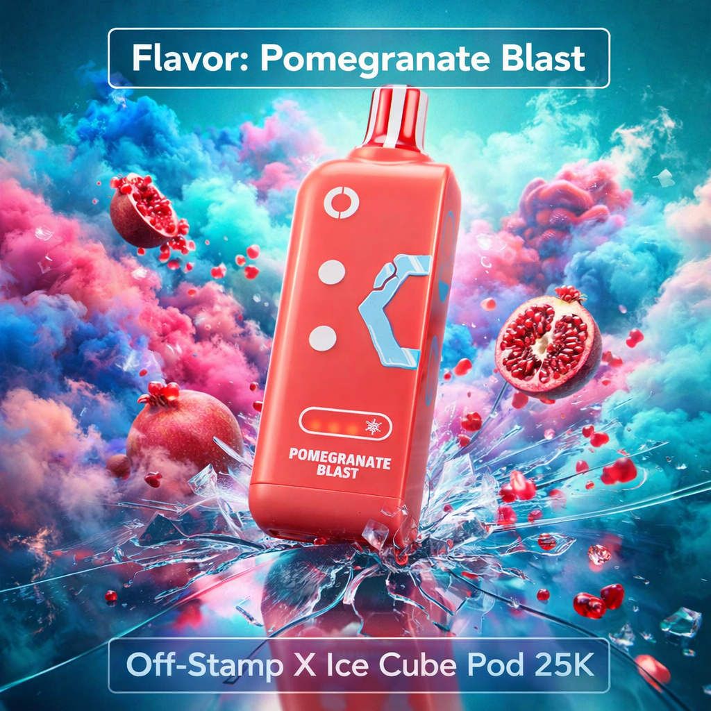 Off-Stamp X Ice Cube Pod 25K - Pomegranate Blast