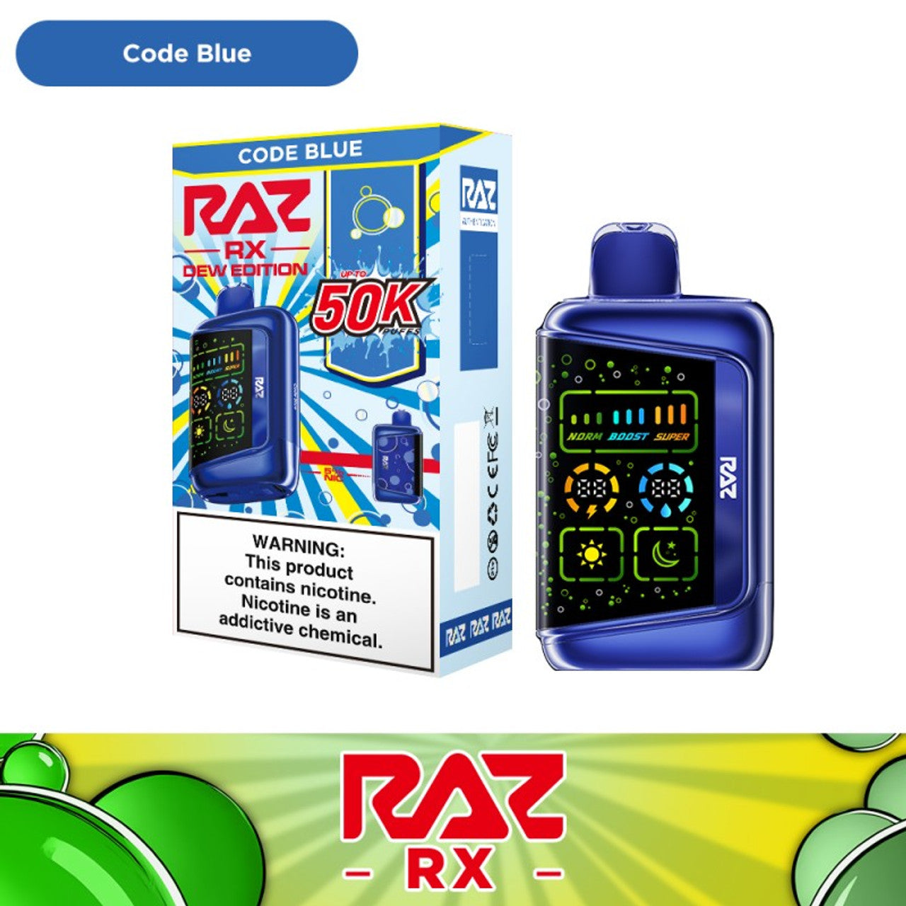 what does the sun and moon mean on raz vape RAZ RX50K