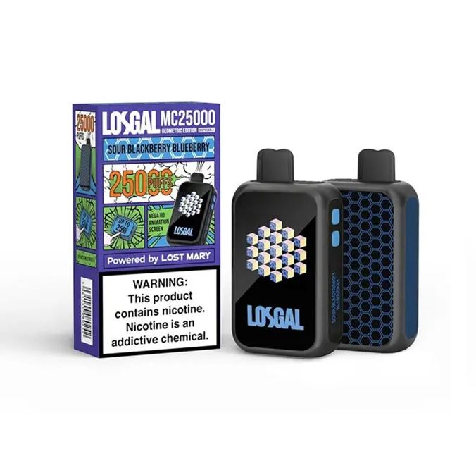 Sour Blackberry Blueberry (Geometric Edition) LOSGAL MC25000 by Lost Mary
