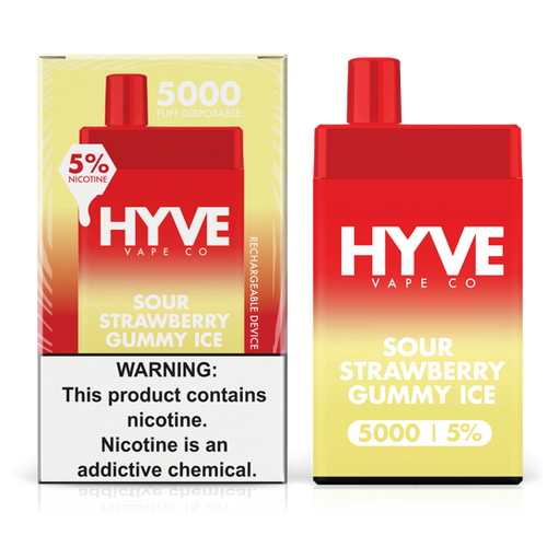 Sour Strawberry Gummy Ice / 5% Hyve 5000