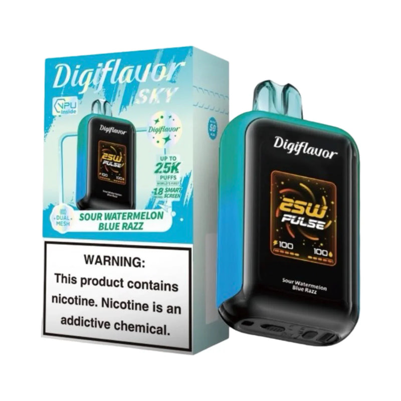 Sour Watermelon Blue Razz Digiflavor SKY 25K by Geek Bar
