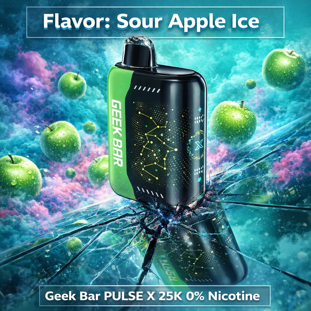 Geek Bar PULSE X 25K 0% Nicotine - Sour Apple Ice