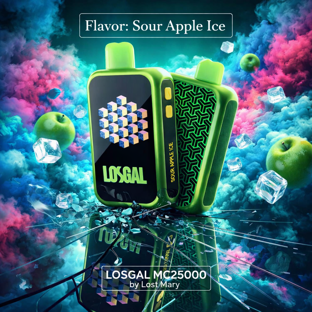 LOSGAL MC25000 by Lost Mary - Sour Apple Ice (Geometric Edition)