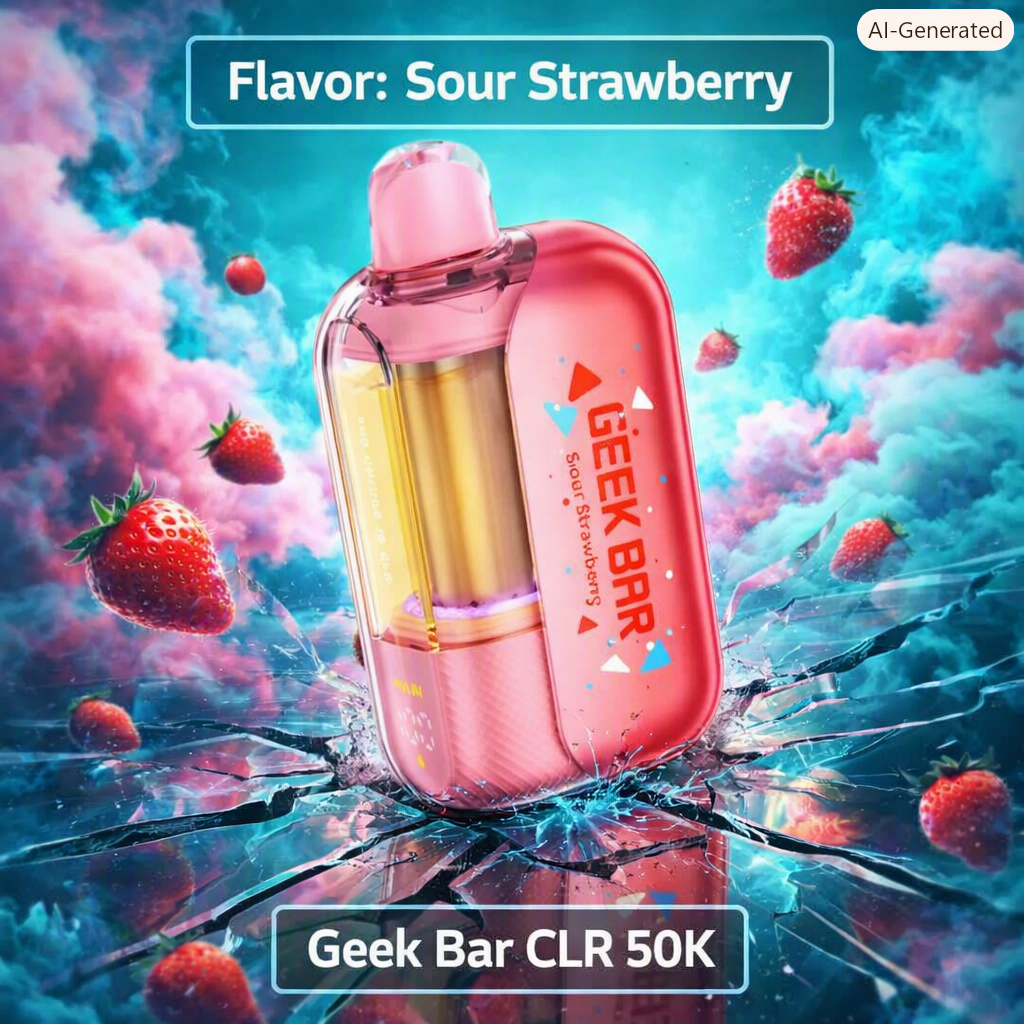 Sour Strawberry Geek Bar CLR 50K