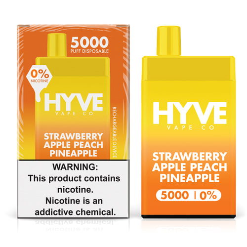 Strawberry Apple Peach Pineapple / 0% Hyve 5000

