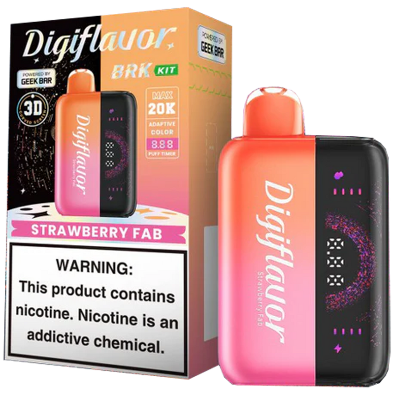 Strawberry Fab Digiflavor BRK Full Kit
