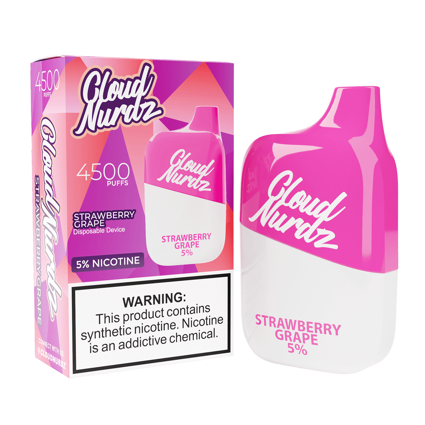 Strawberry Grape / 0% Cloud Nurdz 4500