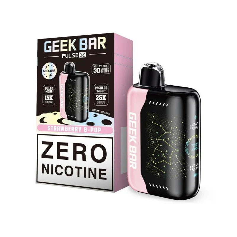 Strawberry B-Pop Geek Bar PULSE X 25K 0% Nicotine
