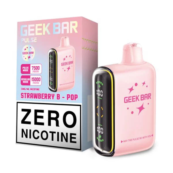 Strawberry B-Pop Geek Bar PULSE 15000 0% Nicotine

