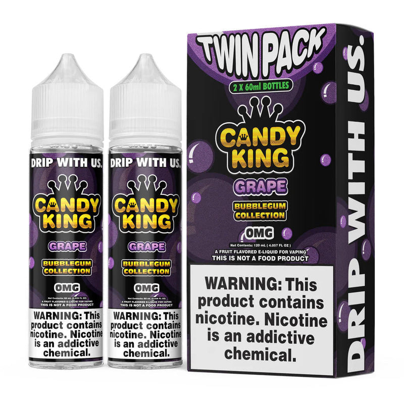 Candy King Bubblegum E-Liquid 60ml Twin Pack
