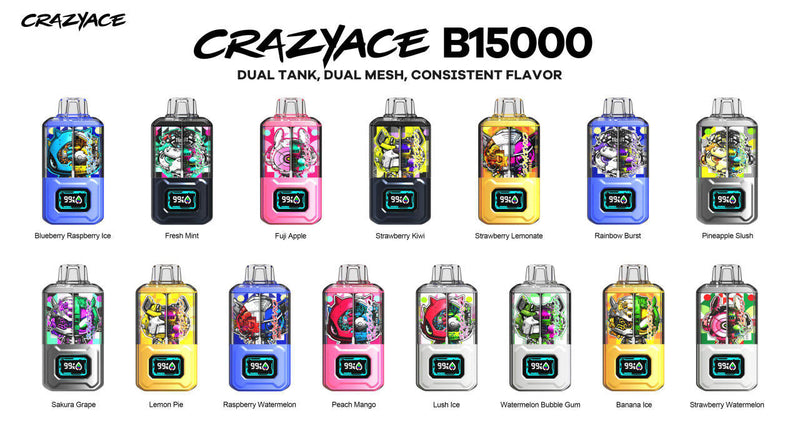 CRAZYACE B15000 Dual Tank 2 x 8ml
