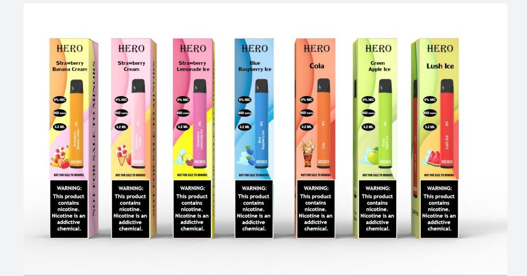 HERO 6% Nic 850 Puffs