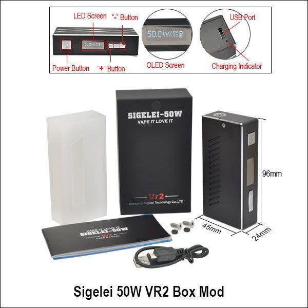 Sigelei 50W VR2 Box Mod
