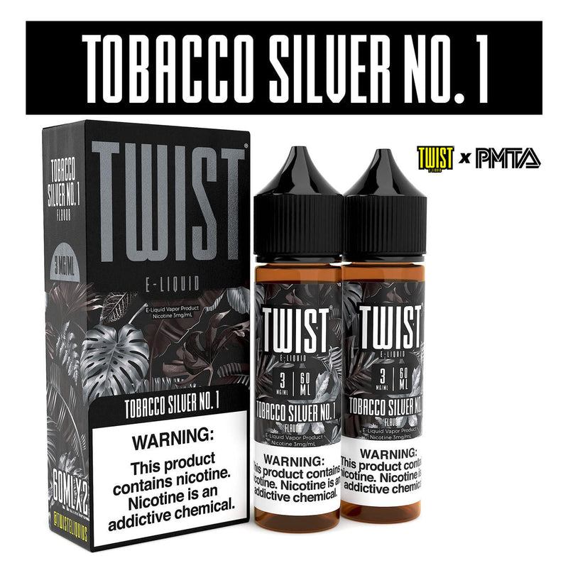 TWIST Menthol &amp; Tobacco Premium E-Liquid 60ml 2pk
