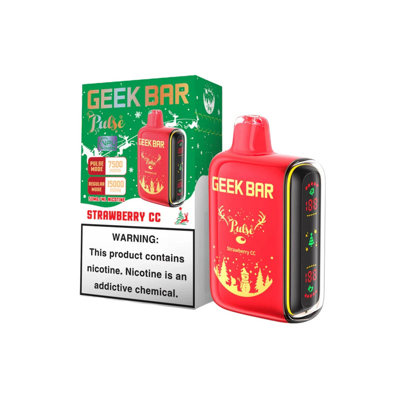 Strawberry CC (Christmas Edition) Geek Bar PULSE 15000
